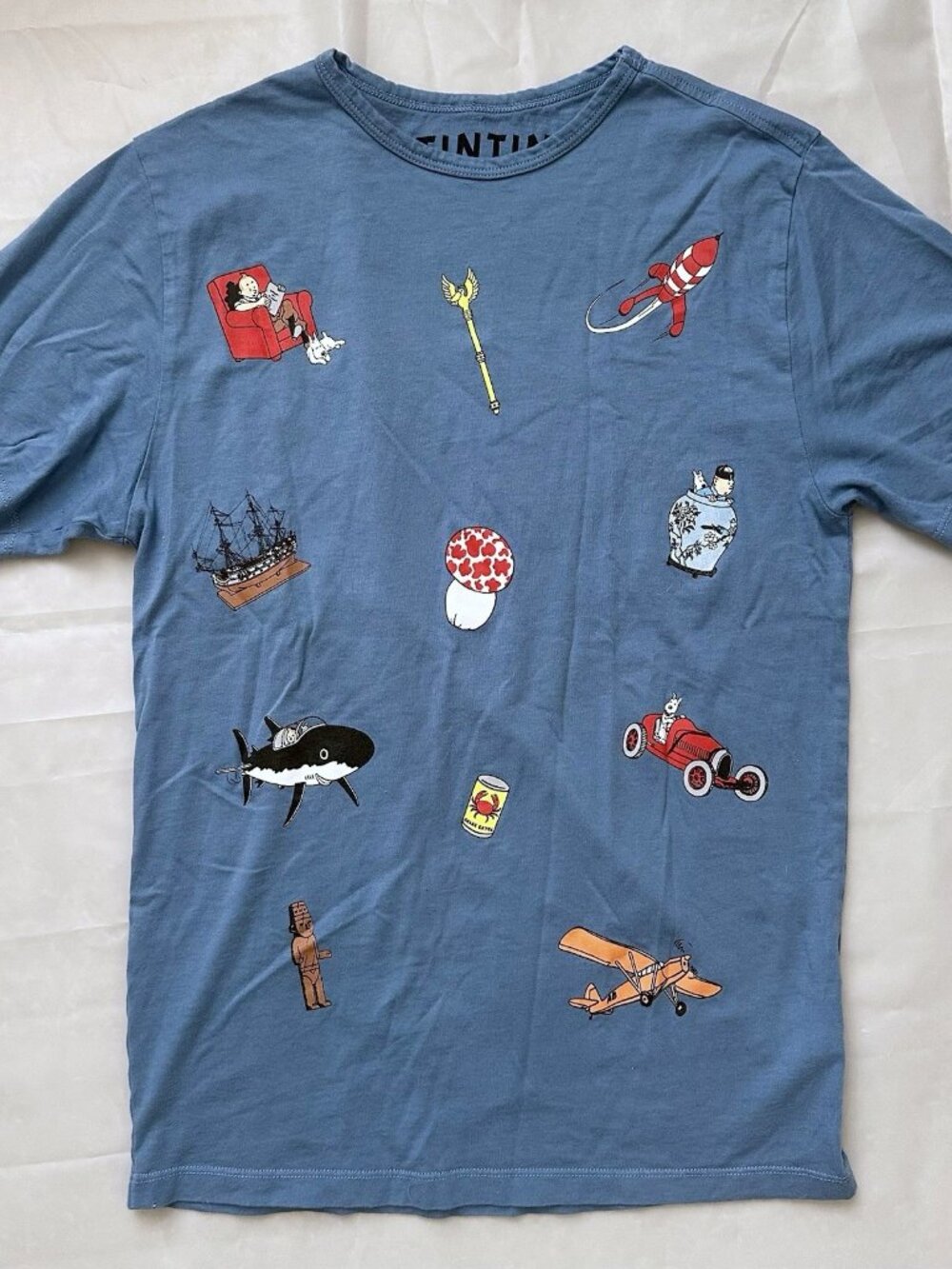 Used Small S Tintin Shirt Icons Blue Imaginatio Moulinsart Belgium